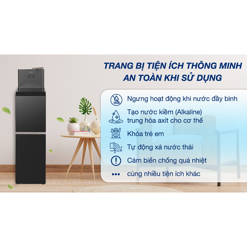 Máy Lọc Nước Nóng Nguội Lạnh Toshiba TWP-W2398SVN(M) 10 Lõi 1