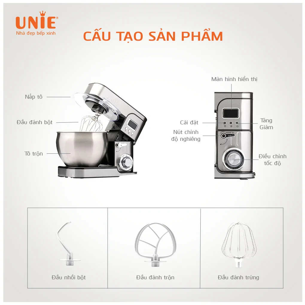 Máy Trộn Bột Unie EM5 4