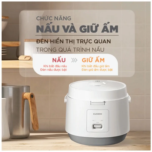 Nồi Cơm Điện Cuckoo CR-1095/WHVNCV 1.8 Lít