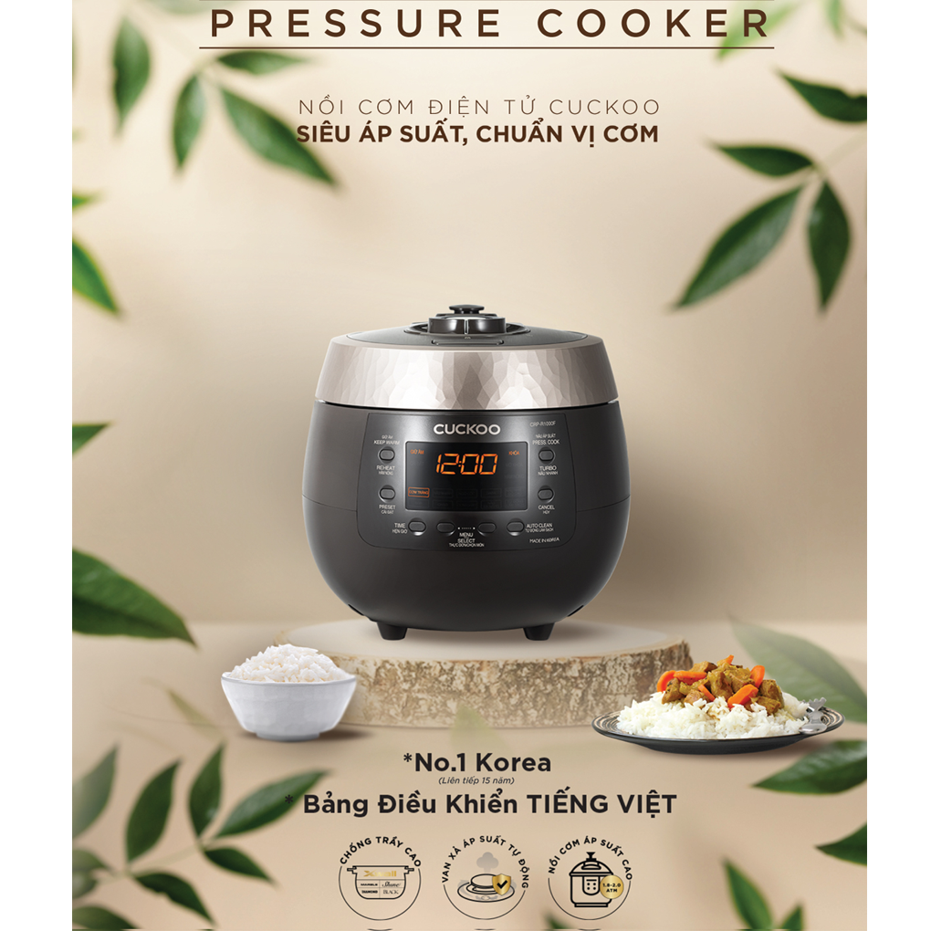Nồi Cơm Điện Tử Áp Suất Cuckoo CRP-R0600F 1.08 Lít - Hàn Quốc 4