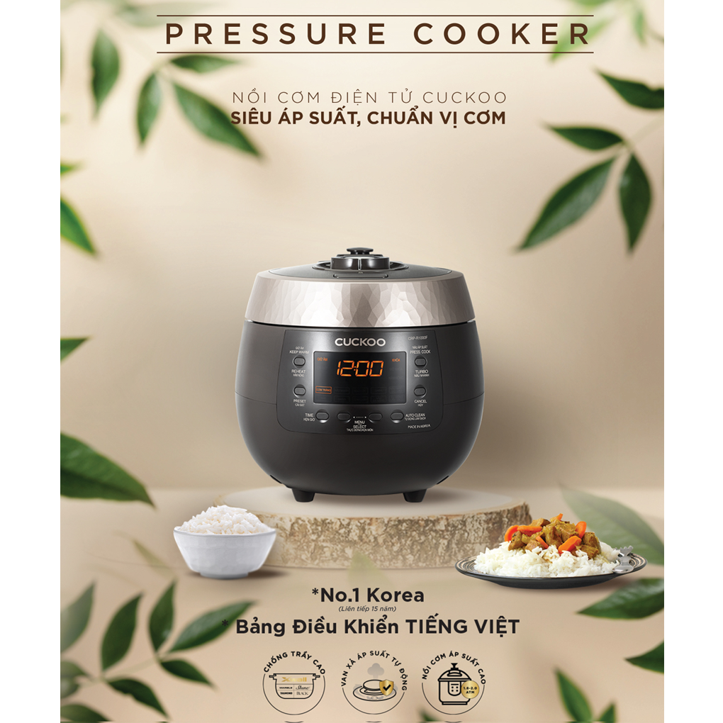 Nồi Cơm Điện Tử Áp Suất Cuckoo CRP-R1000F 1.8 Lít - Hàn Quốc 2
