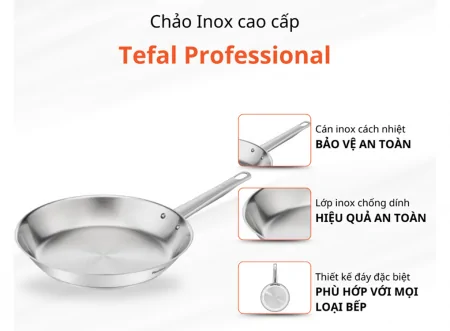 Chảo Inox Cao Cấp Professional Tefal 24cm B9210455 1