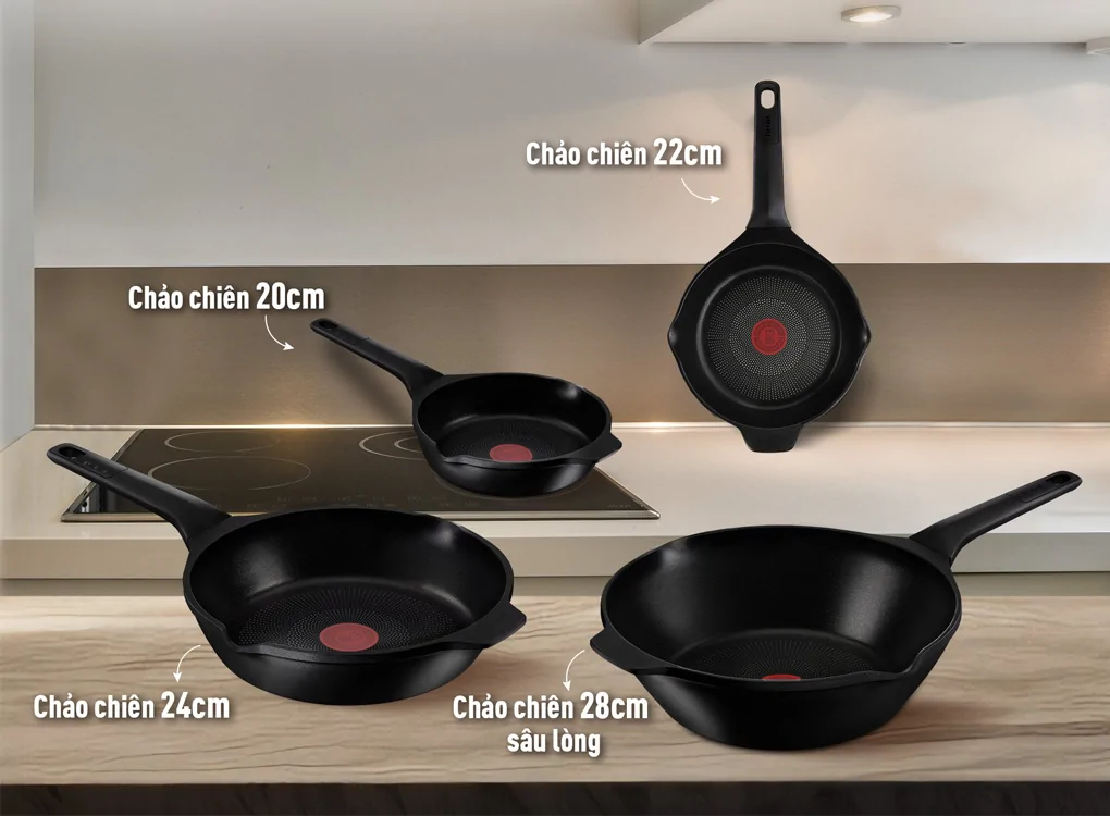 Chảo Đúc Cao Cấp Tefal Robusto 24cm E2490444 7