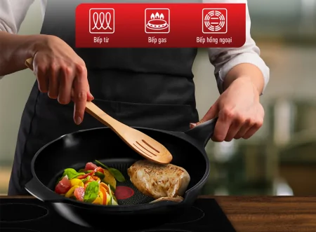 Chảo Đúc Cao Cấp Tefal Robusto 24cm E2490444 8