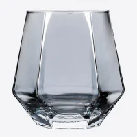 Ly Thấp Thủy Tinh Deli Hexagon Silver 310ml