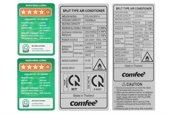 Máy Lạnh Comfee Inverter 1 Hp CFS-10VCB1 5