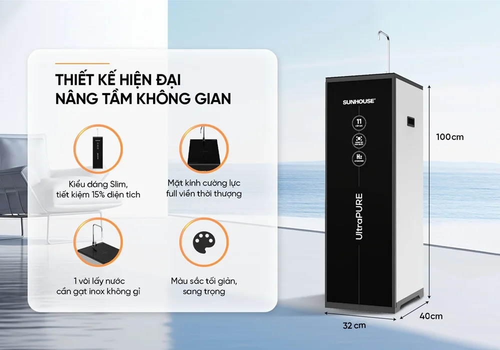 Máy Lọc Nước RO UltraPURE Sunhouse SHA8820KL 11 Lõi 4