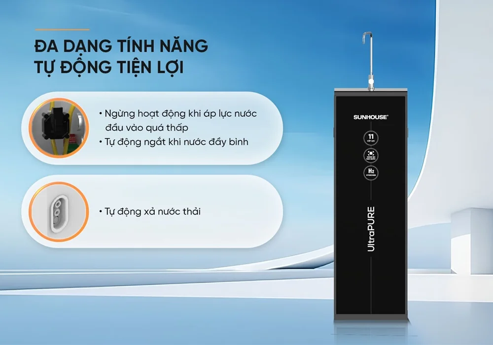 Máy Lọc Nước RO UltraPURE Sunhouse SHA8820KL 11 Lõi 8