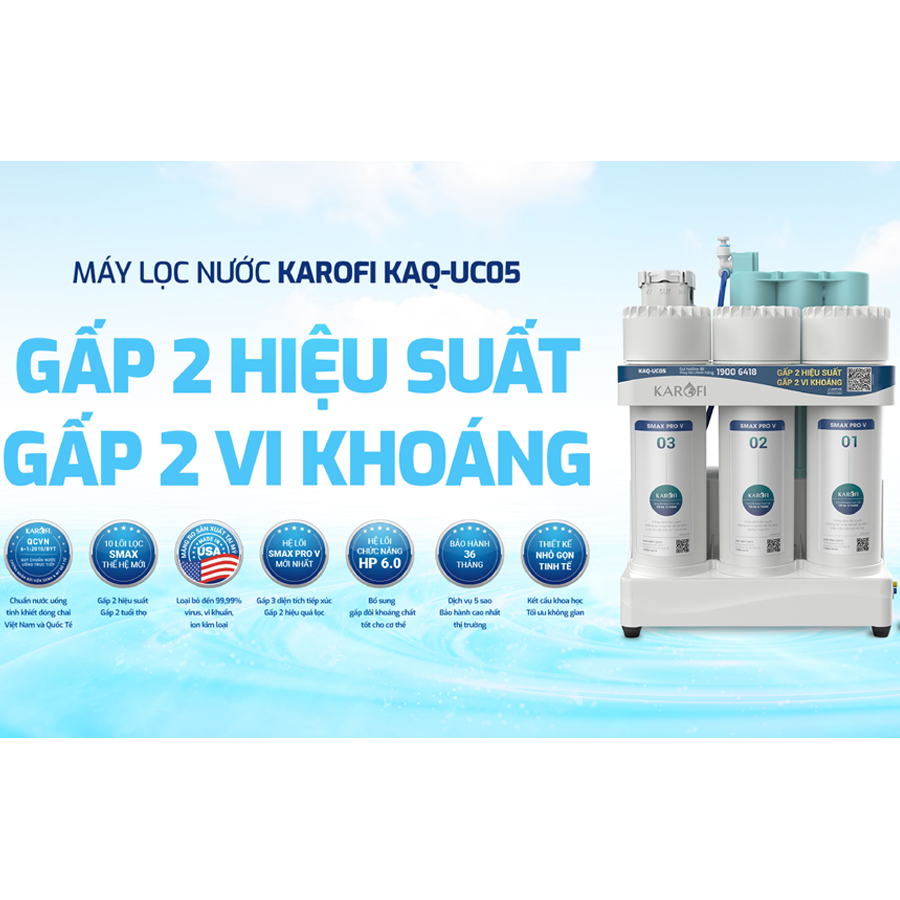 Máy Lọc Nước Karofi KAQ-UC05 10 Lõi 13