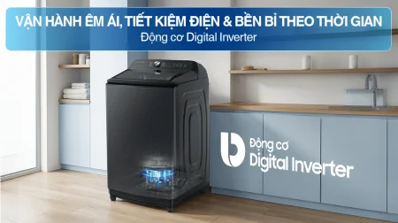 Máy Giặt Samsung Ecobubble Inverter 17 kg WA17CG6442BDSV