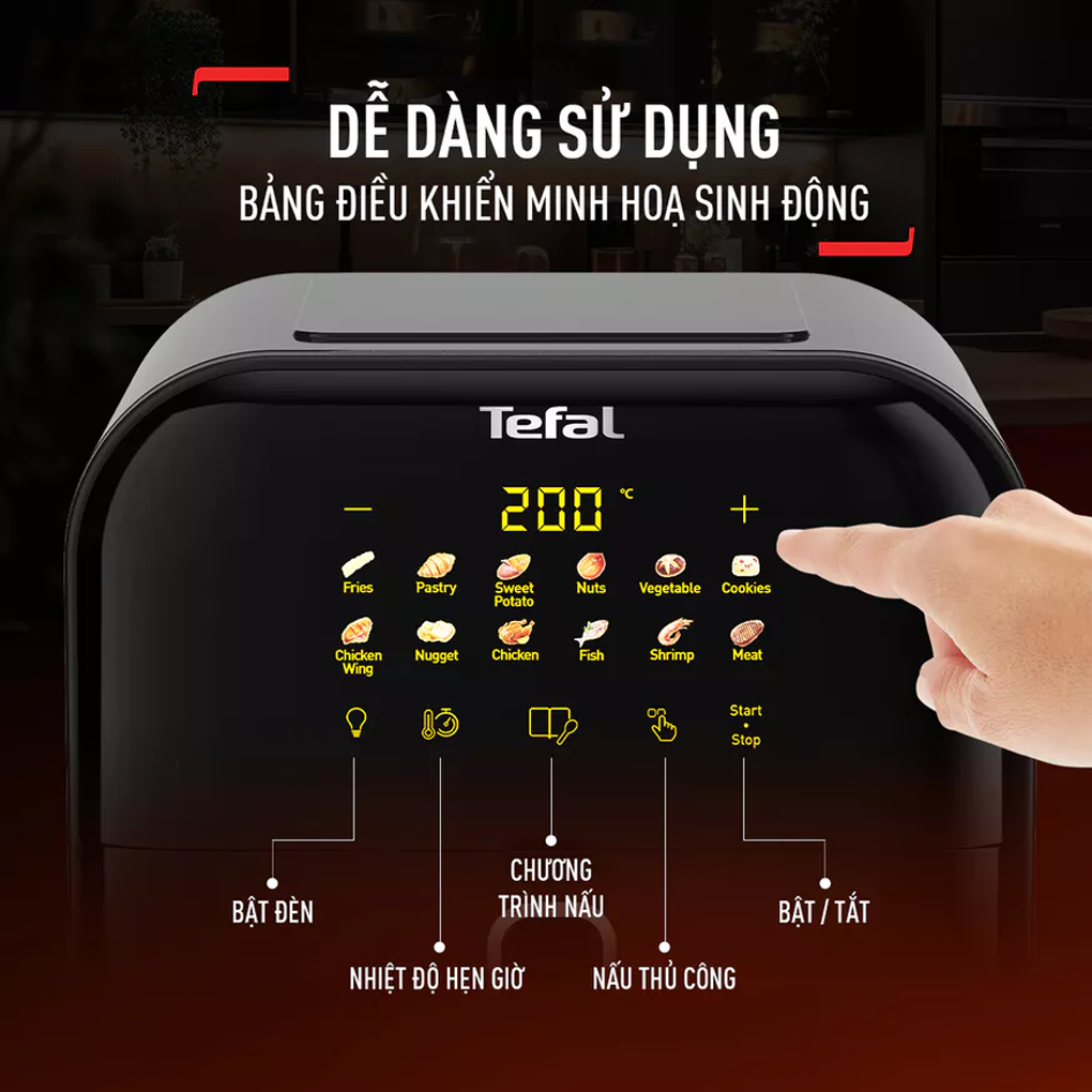 Nồi Chiên Không Dầu Tefal EY821868 11