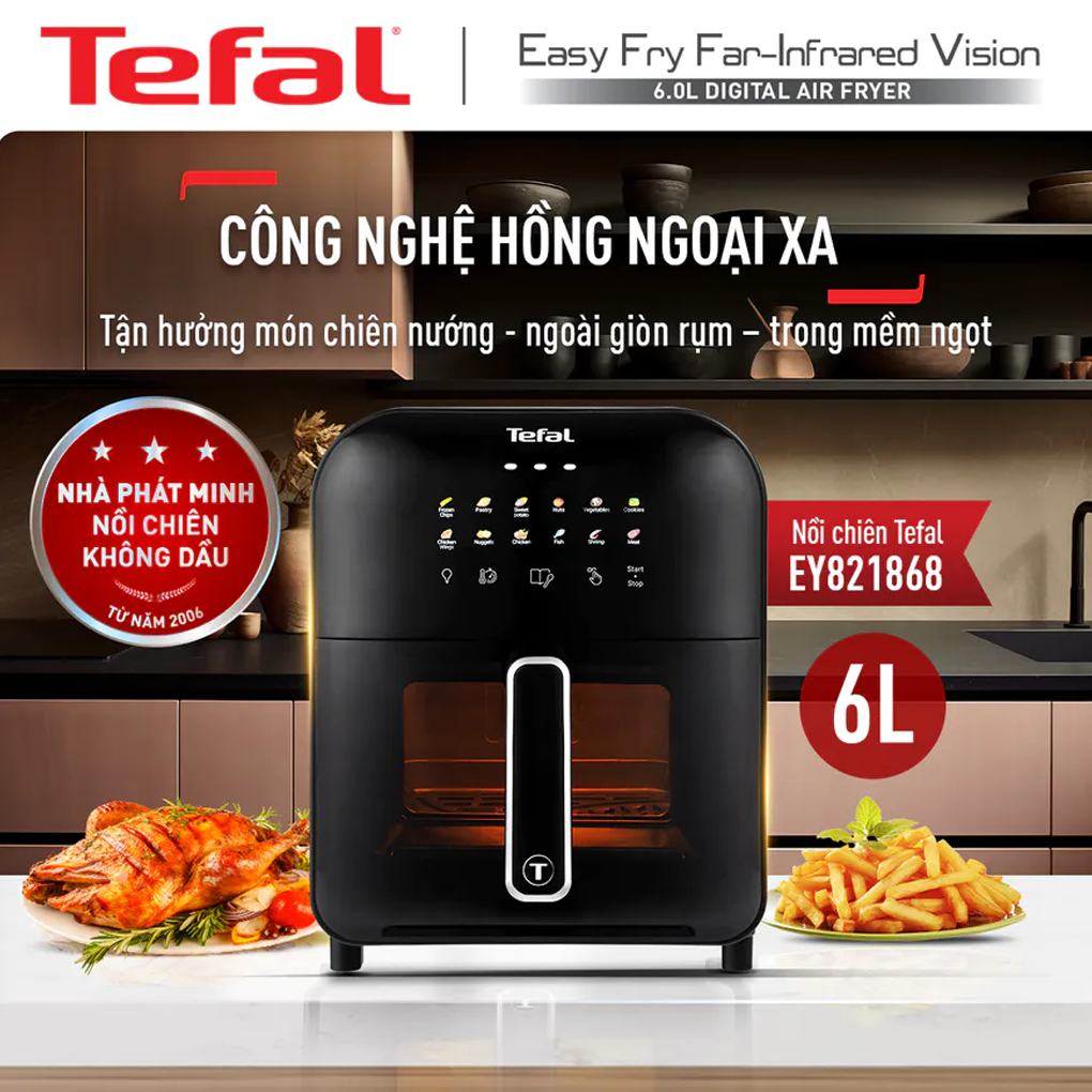 Nồi Chiên Không Dầu Tefal EY821868 5