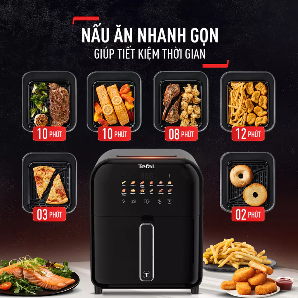 Nồi Chiên Không Dầu Tefal EY821868 8