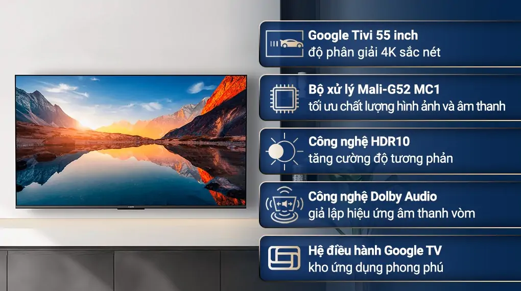 Google Tivi Xiaomi A 4K 55 Inch L55MA-ASEA