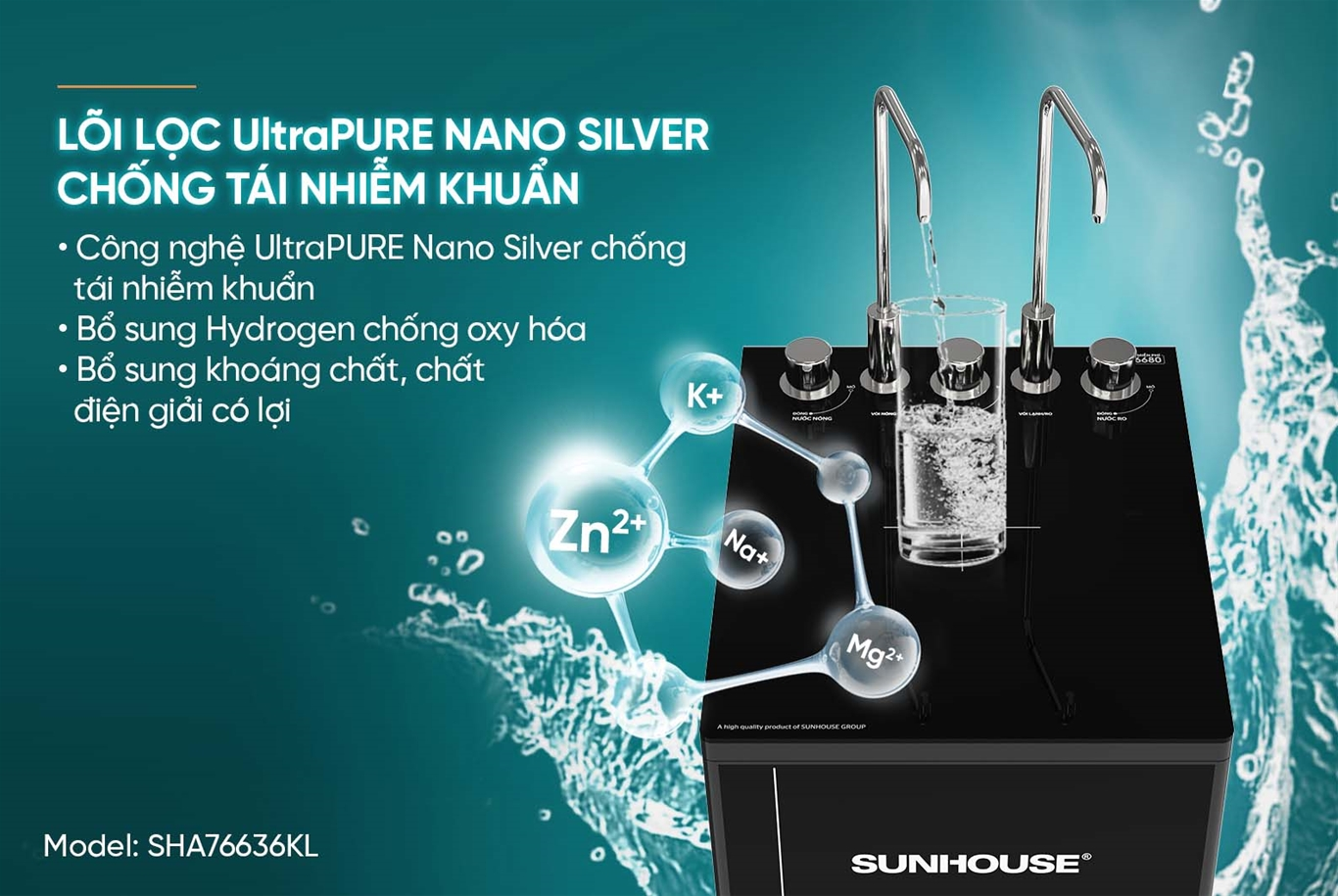 Máy Lọc Nước RO UltraPURE Sunhouse SHA76636KL 11 Lõi 7
