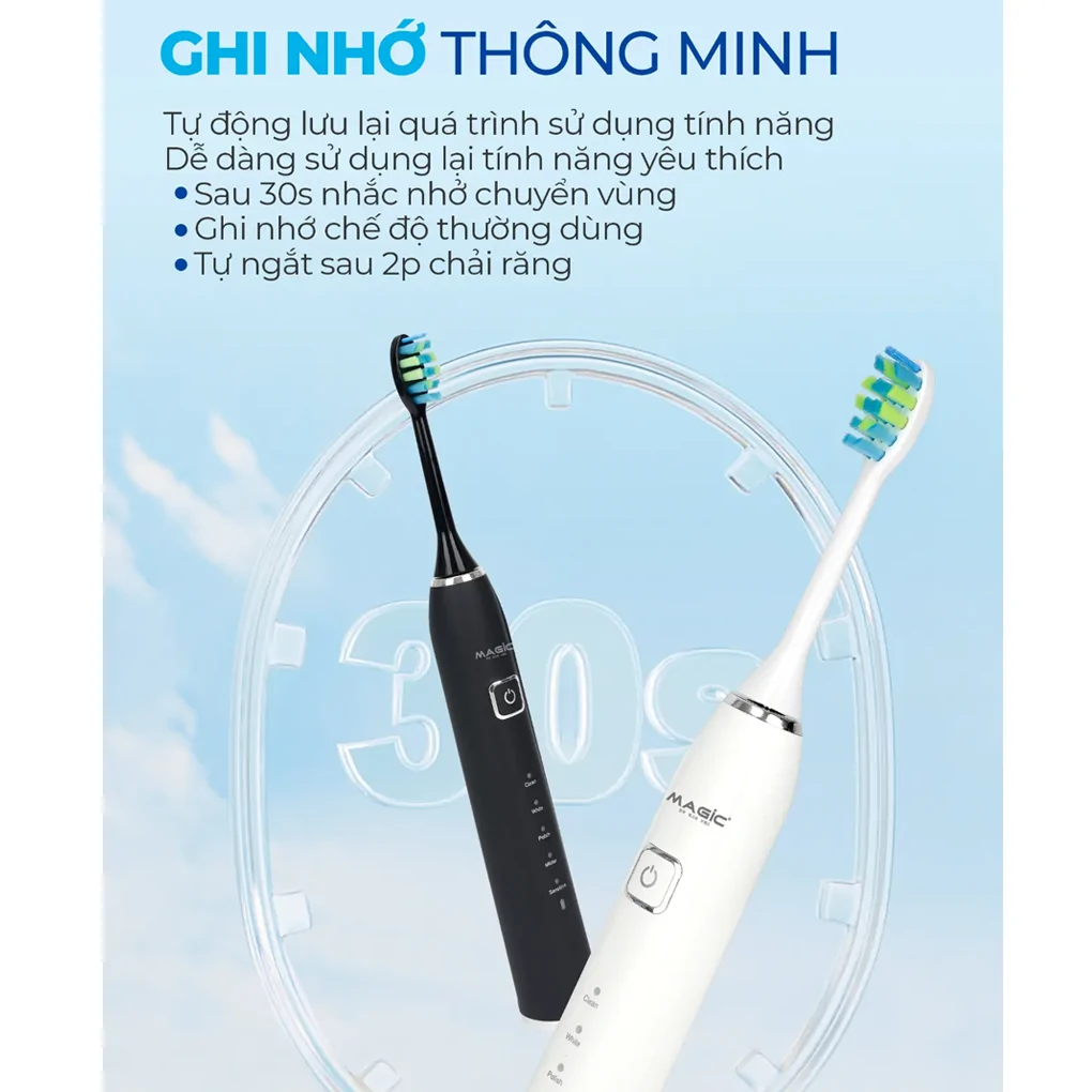 Bàn Chải Điện Magic B-25 Màu Đen 10