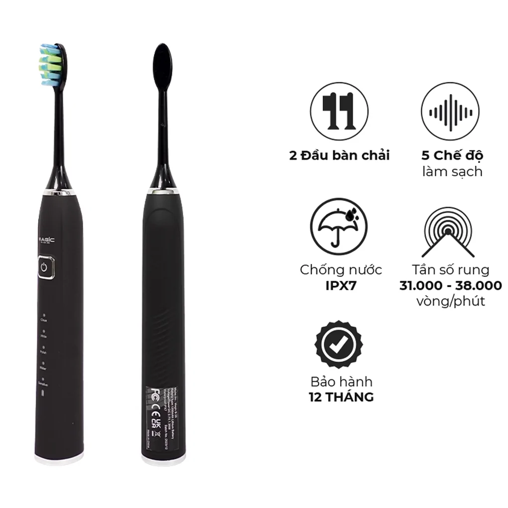 Bàn Chải Điện Magic B-25 Màu Đen 4