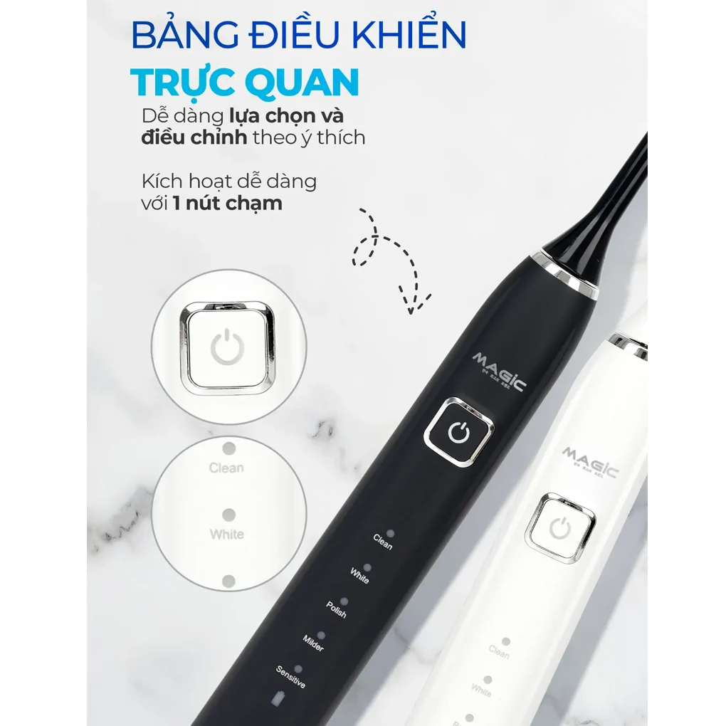 Bàn Chải Điện Magic B-25 Màu Đen 7