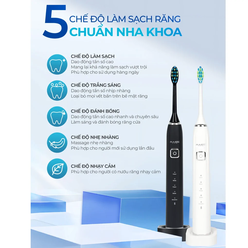 Bàn Chải Điện Magic B-25 Màu Đen 8