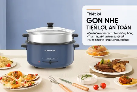 Lẩu Điện Sunhouse SHD4524 3.5 Lít 6