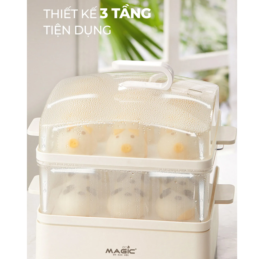 Nồi Hấp 3 Tầng Magic Eco AC-280 18 Lít 5