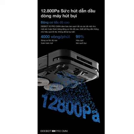 Robot Hút Bụi Lau Nhà Ecovacs X5 PRO OMNI Đen 13