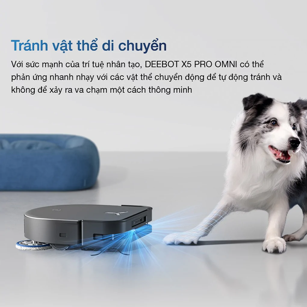 Robot Hút Bụi Lau Nhà Ecovacs X5 PRO OMNI Đen 8