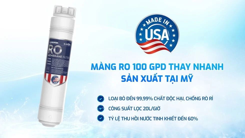 Máy Lọc Nước Nóng Nguội Lạnh Karofi KAD-M29 11 Lõi 13
