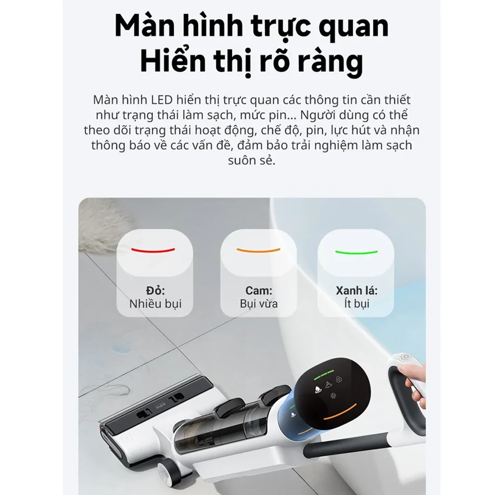 Máy Hút Bụi Lau Sàn Khô Và Ướt Đa Năng Dreame Mova K20 Pro 11