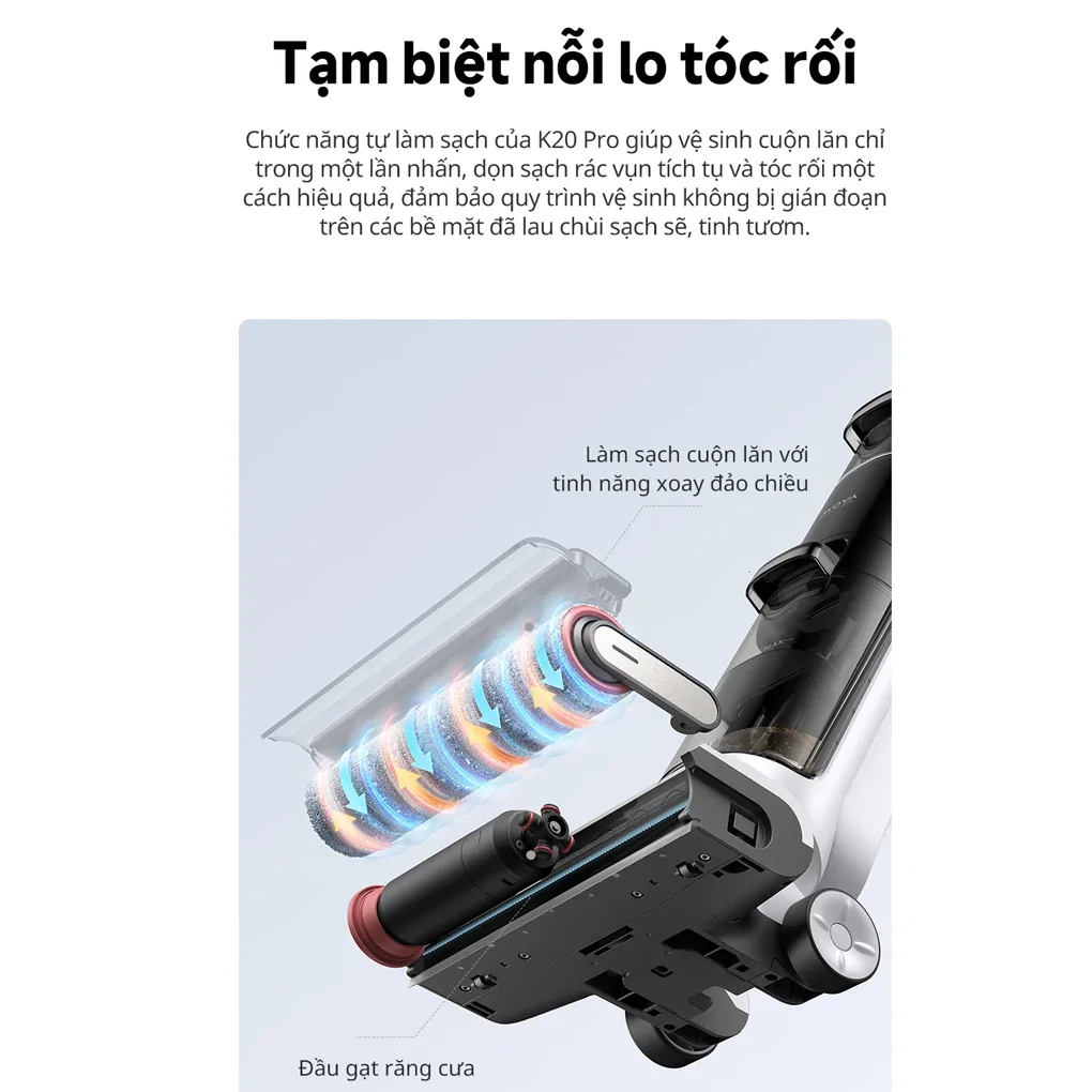Máy Hút Bụi Lau Sàn Khô Và Ướt Đa Năng Dreame Mova K20 Pro 9