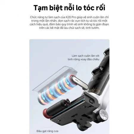 Máy Hút Bụi Lau Sàn Khô Và Ướt Đa Năng Dreame Mova K20 Pro 9
