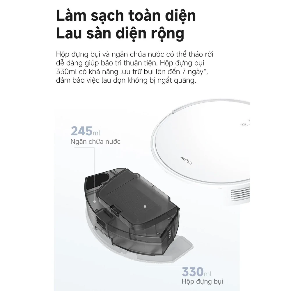 Robot Hút Bụi Lau Nhà Thông Minh Dreame E10 11