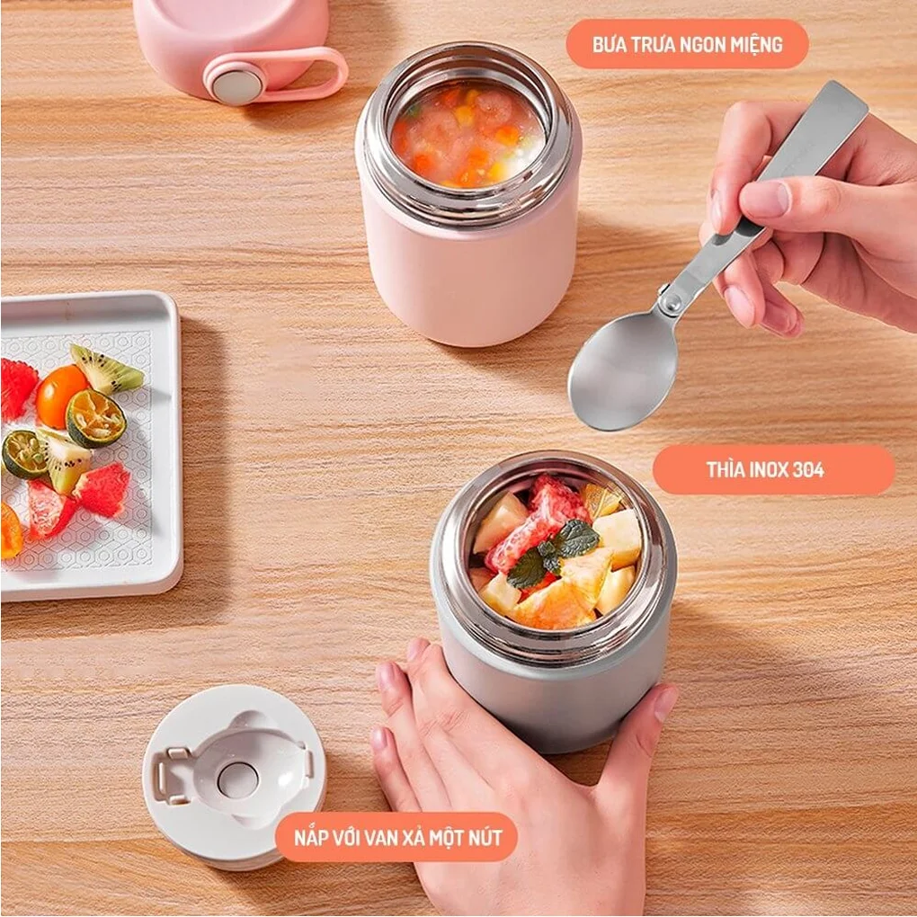 Bình Đựng Thức Ăn Giữ Nhiệt Inox 316 Elmich EL8019 12