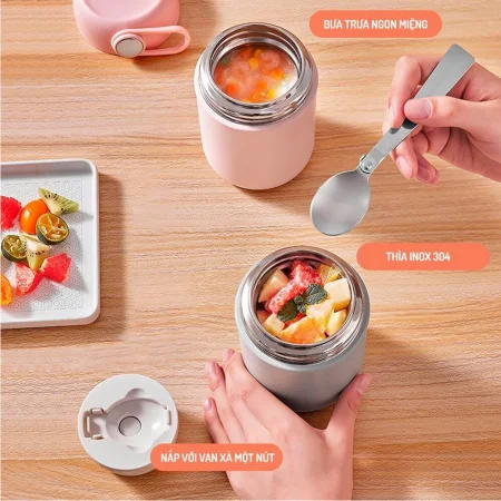 Bình Đựng Thức Ăn Giữ Nhiệt Inox 316 Elmich EL8019 12