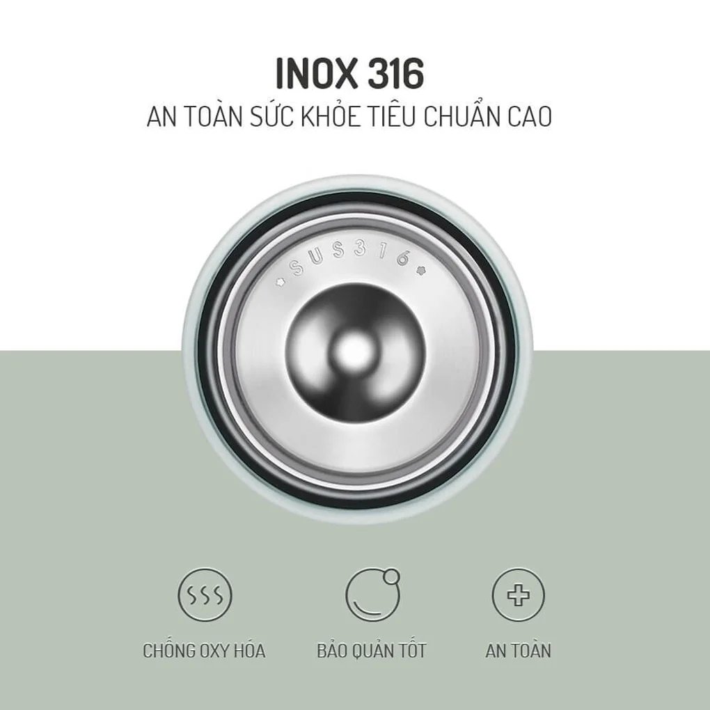 Bình Đựng Thức Ăn Giữ Nhiệt Inox 316 Elmich EL8019 7