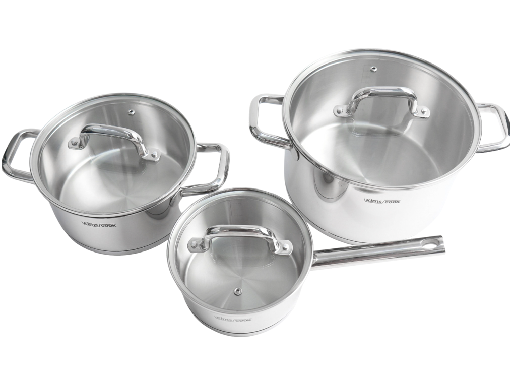 Bộ Nồi New Triumph 5 Đáy KimsCook KCTUSET6PCS 6 Chi Tiết 0