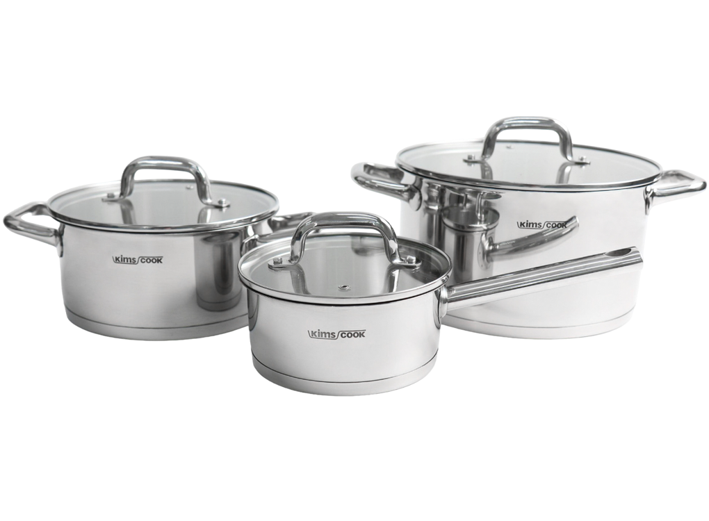 Bộ Nồi New Triumph 5 Đáy KimsCook KCTUSET6PCS 6 Chi Tiết 1