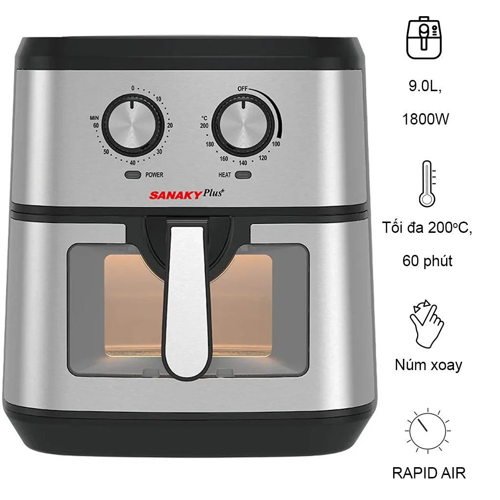 Nồi Chiên Không Dầu Sanaky VH-901VD 9 Lít