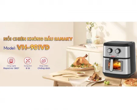 Nồi Chiên Không Dầu Sanaky VH-901VD 9 Lít 3