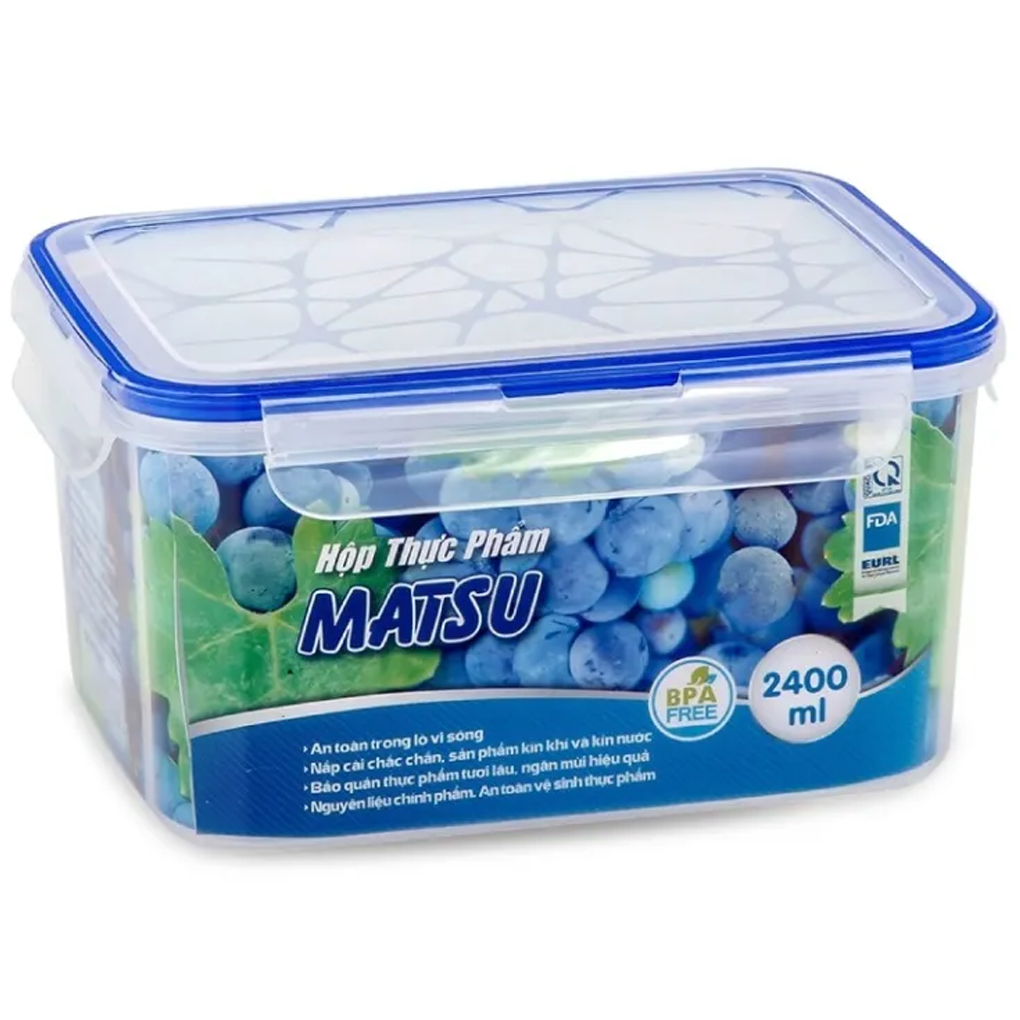 Hộp Thực Phẩm Chữ Nhật 2400ml