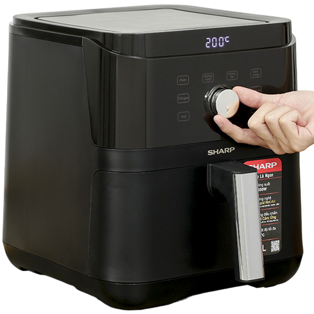 Nồi Chiên Không Dầu Sharp KF-AF60EV-BK 6 Lít 4