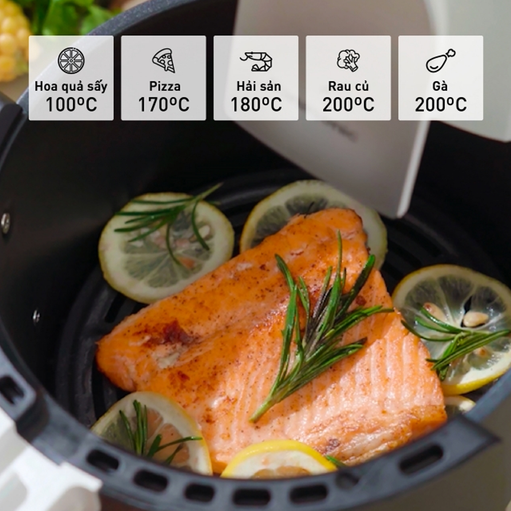 Nồi Chiên Không Dầu Panasonic NF-CC150WRA 4 Lít 8