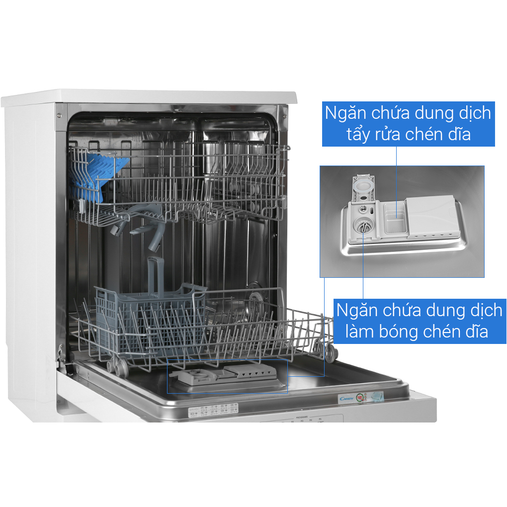 Máy Rửa Chén Châu Âu Candy CDPN 1L390PW 13 Bộ - Xuất Xứ Châu Âu 8