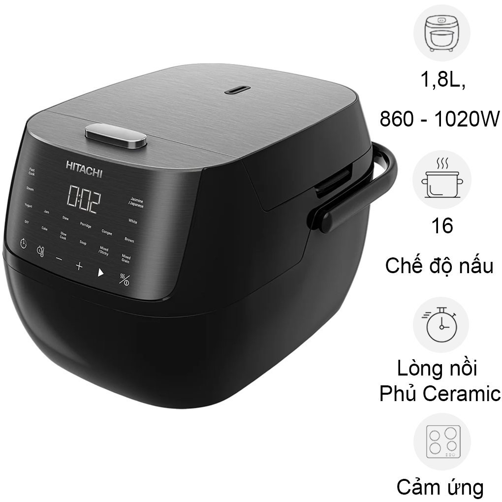 Nồi Cơm Điện Tử RZ-S18VN-BK 1.8 Lít