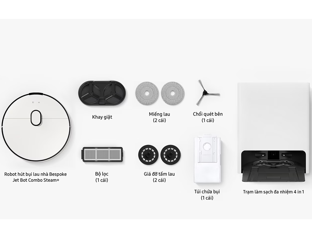 Robot Hút Bụi Lau Nhà Samsung VR7MD96514G/SV 30