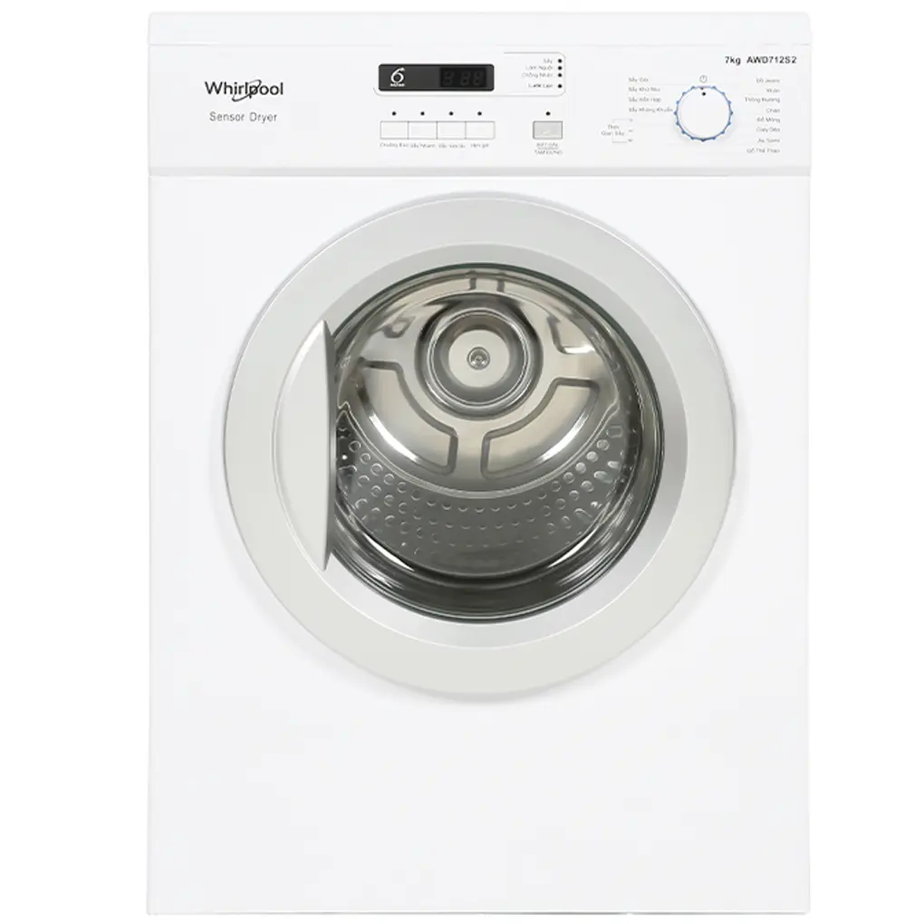 Máy Sấy Thông Hơi Whirlpool 7 Kg AWD712S2