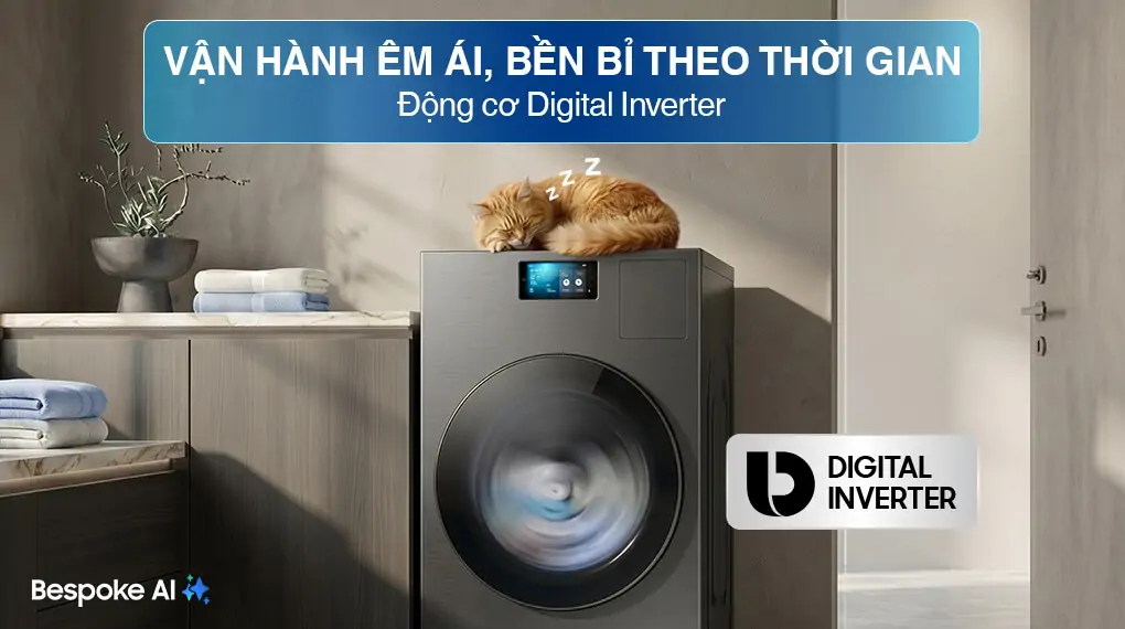 Máy Giặt Sấy Samsung Inverter 25/15 Kg WD25DB8995BZSV