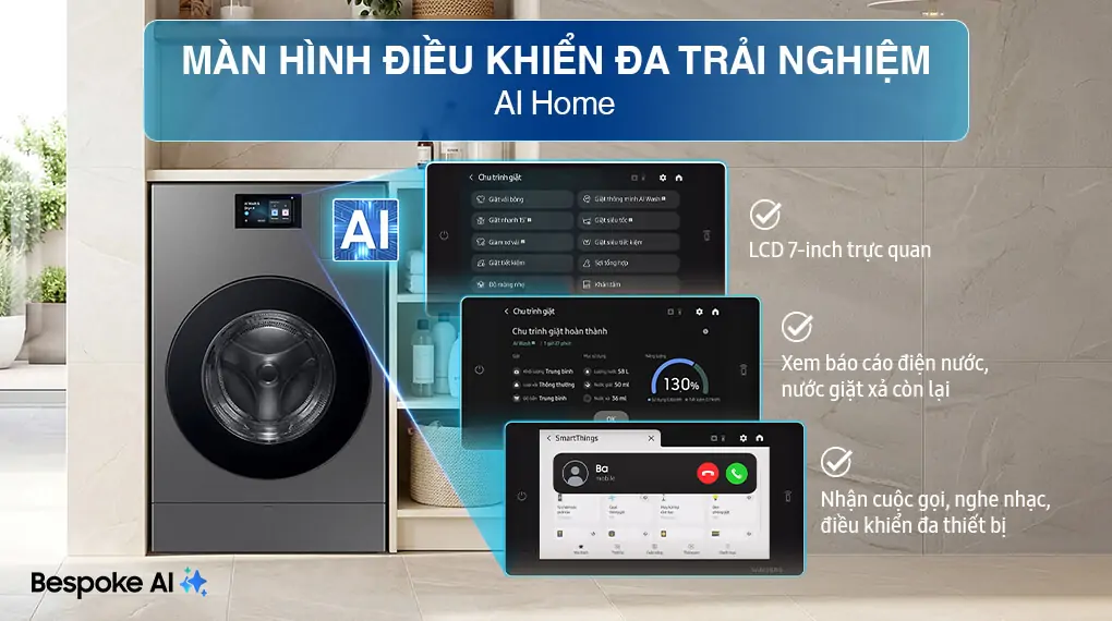 Máy Giặt Sấy Samsung Inverter 25/15 Kg WD25DB8995BZSV