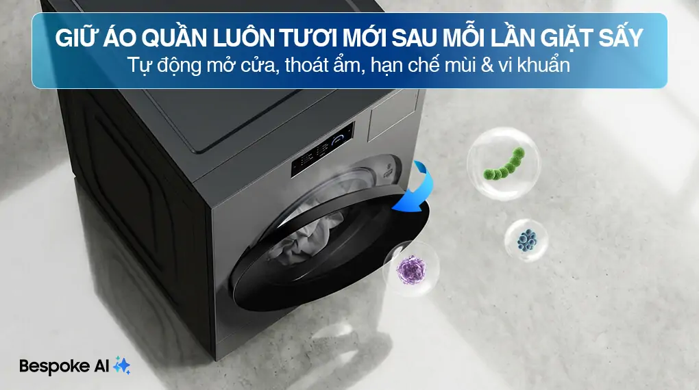Máy Giặt Sấy Samsung Inverter 25/15 Kg WD25DB8995BZSV