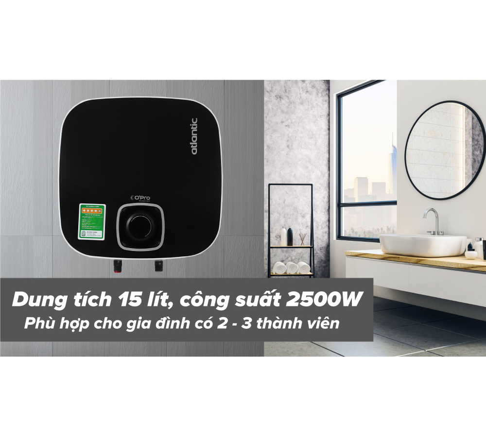 Máy Nước Nóng Gián Tiếp 15 Lít Atlantic SWH 15A M-N2 Nanto Plus - Thái Lan 5